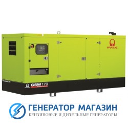 Дизельный генератор Pramac GSW 170 I в кожухе - фото 1