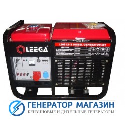 Дизельный генератор АМПЕРОС LDG12 E 3 фазы - фото 1