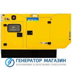 Дизельный генератор Aksa APD40A в кожухе - фото 1
