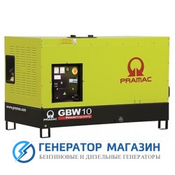 Дизельный генератор Pramac GBW 10 P 3 фазы в кожухе с АВР - фото 1