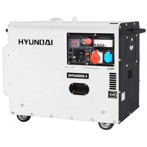 Дизельный генератор Hyundai DHY 6000SE-3 с АВР - фото 1