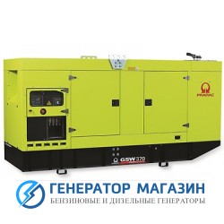 Дизельный генератор Pramac GSW 370 V в кожухе с АВР - фото 1