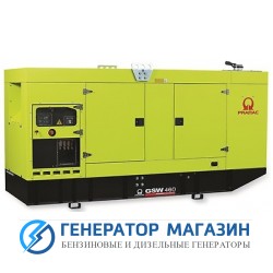 Дизельный генератор Pramac GSW 460 V в кожухе с АВР - фото 1