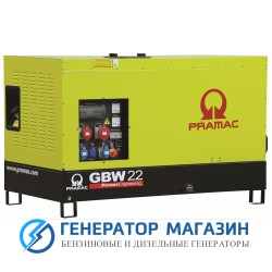 Дизельный генератор Pramac GBW 22 P 1 фаза в кожухе - фото 1
