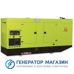 Дизельный генератор Pramac GSW 630DO в кожухе с АВР - фото 1