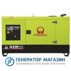Дизельный генератор Pramac GXW 45 W в кожухе - фото 1