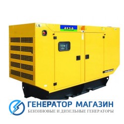 Дизельный генератор Aksa APD-110C в кожухе - фото 1